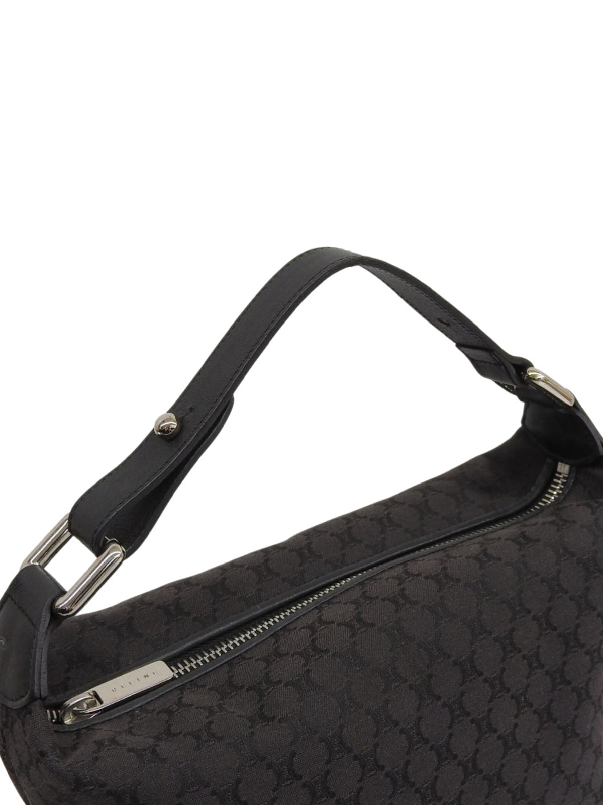 マカダムパターンミニハンドバッグ ブラック