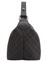 マカダムパターンミニハンドバッグ ブラック