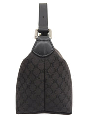 マカダムパターンミニハンドバッグ ブラック