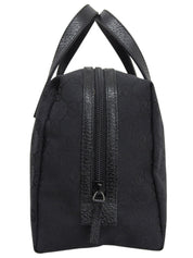 キャンバスGGパターンハンドバッグ ブラック