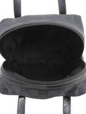 キャンバスGGパターンハンドバッグ ブラック