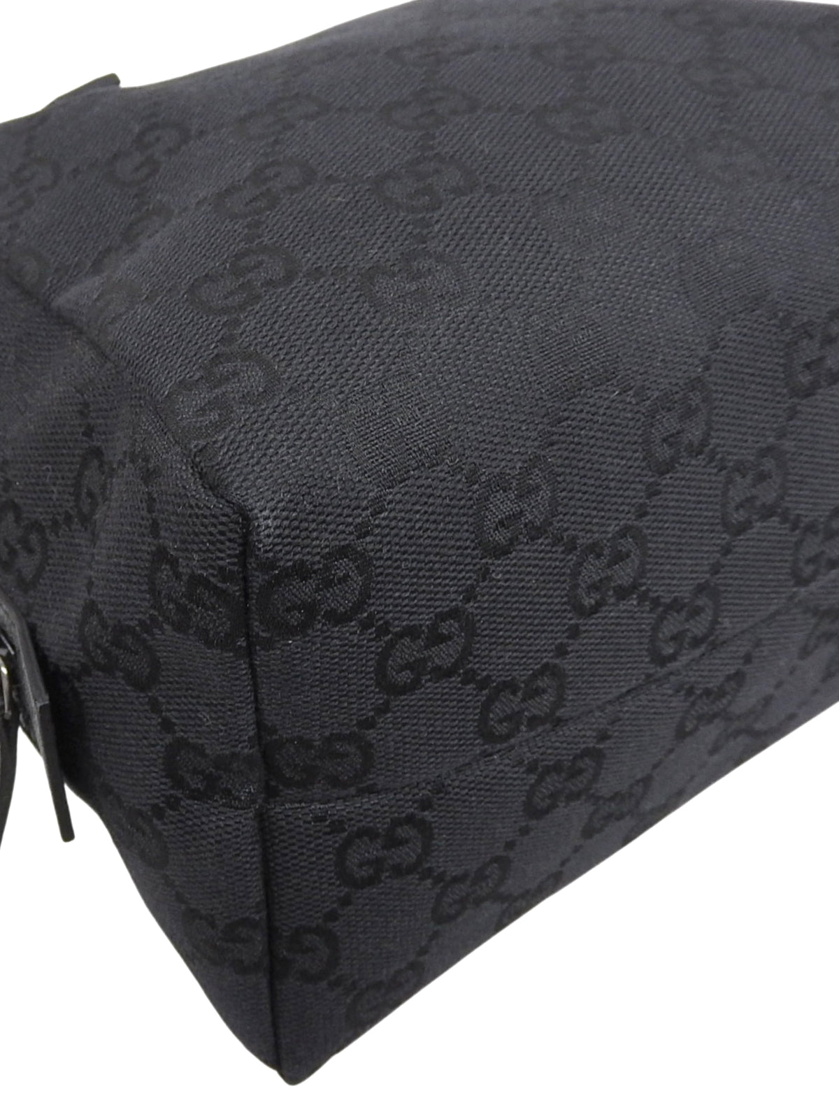 キャンバスGGパターンハンドバッグ ブラック