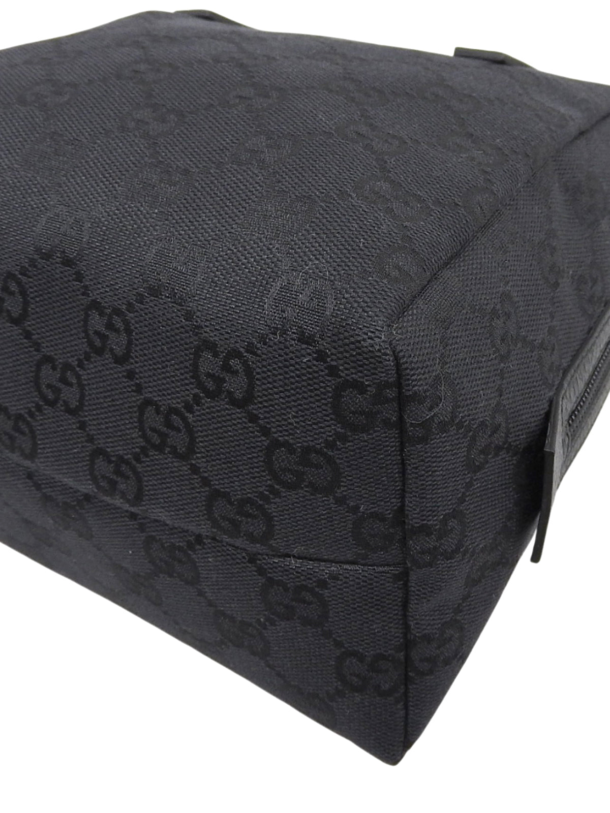 キャンバスGGパターンハンドバッグ ブラック