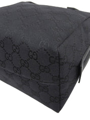 キャンバスGGパターンハンドバッグ ブラック