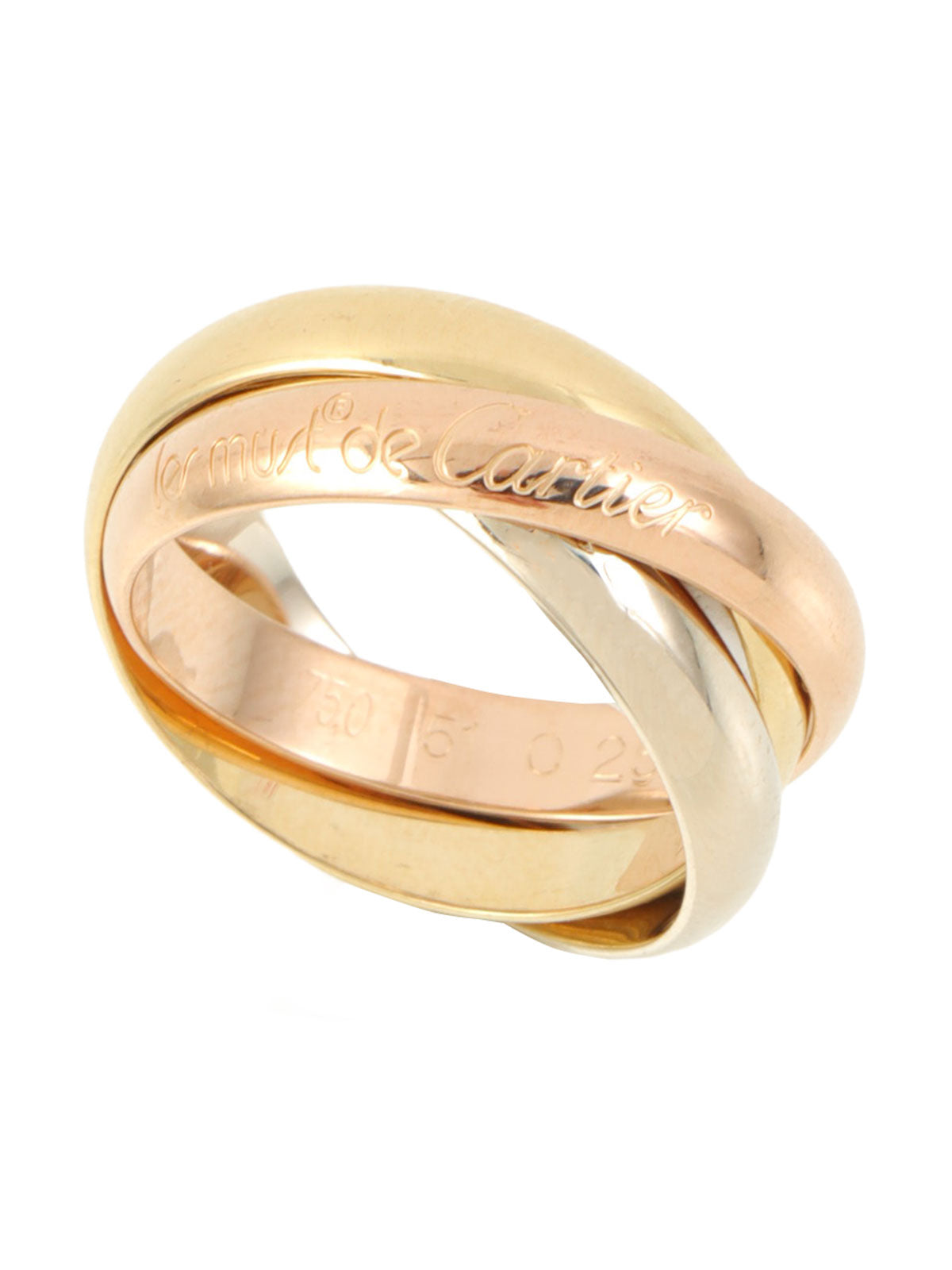 18Kトリニティリング イエローゴールド/ピンクゴールド/ホワイトゴールド