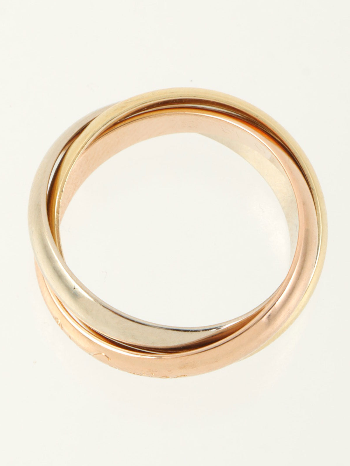 18Kトリニティリング イエローゴールド/ピンクゴールド/ホワイトゴールド