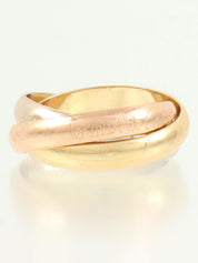 18Kトリニティリング イエローゴールド/ピンクゴールド/ホワイトゴールド