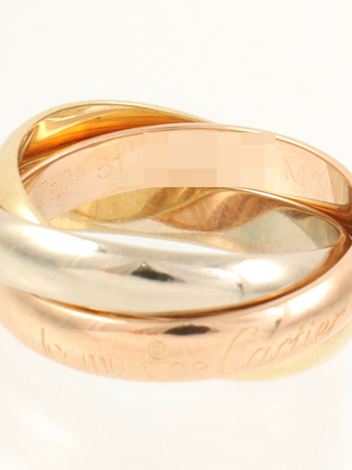 18Kトリニティリング イエローゴールド/ピンクゴールド/ホワイトゴールド