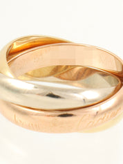 18Kトリニティリング イエローゴールド/ピンクゴールド/ホワイトゴールド