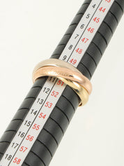18K Trinity Ring in Yellow Gold/Pink Gold/White Gold