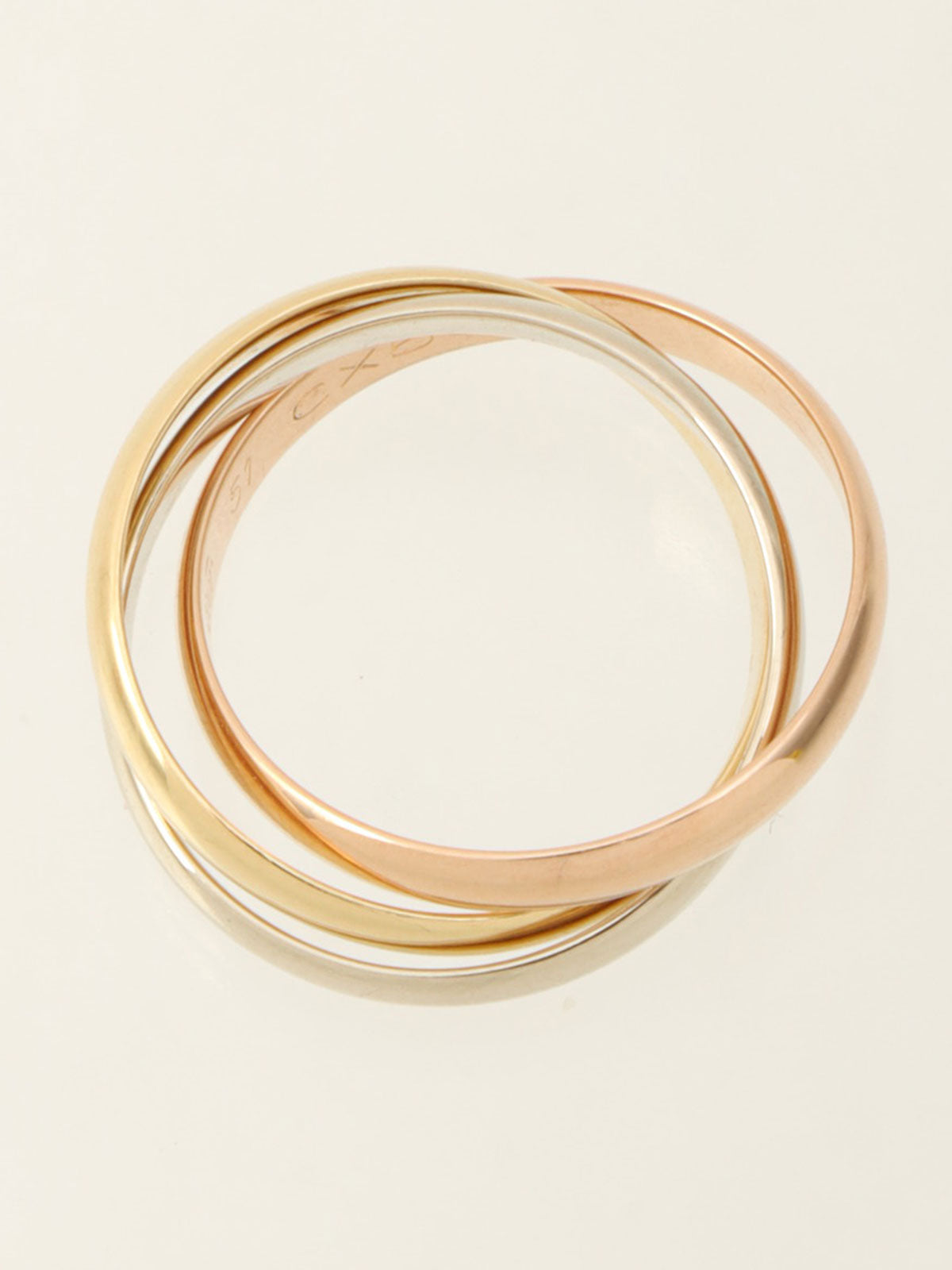 18K Trinity Ring Yellow Gold/Pink Gold/White Gold #51
