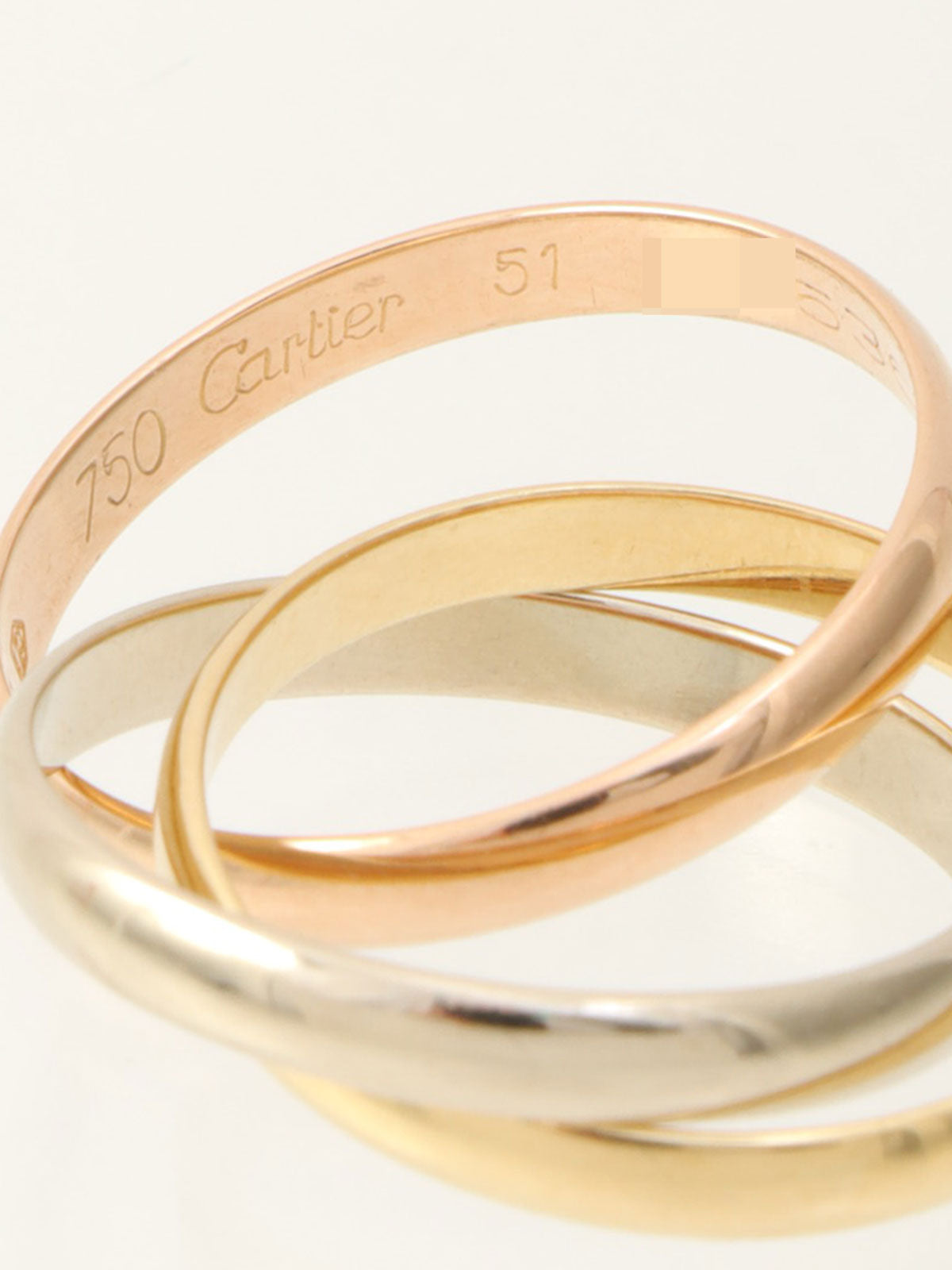18K Trinity Ring Yellow Gold/Pink Gold/White Gold #51