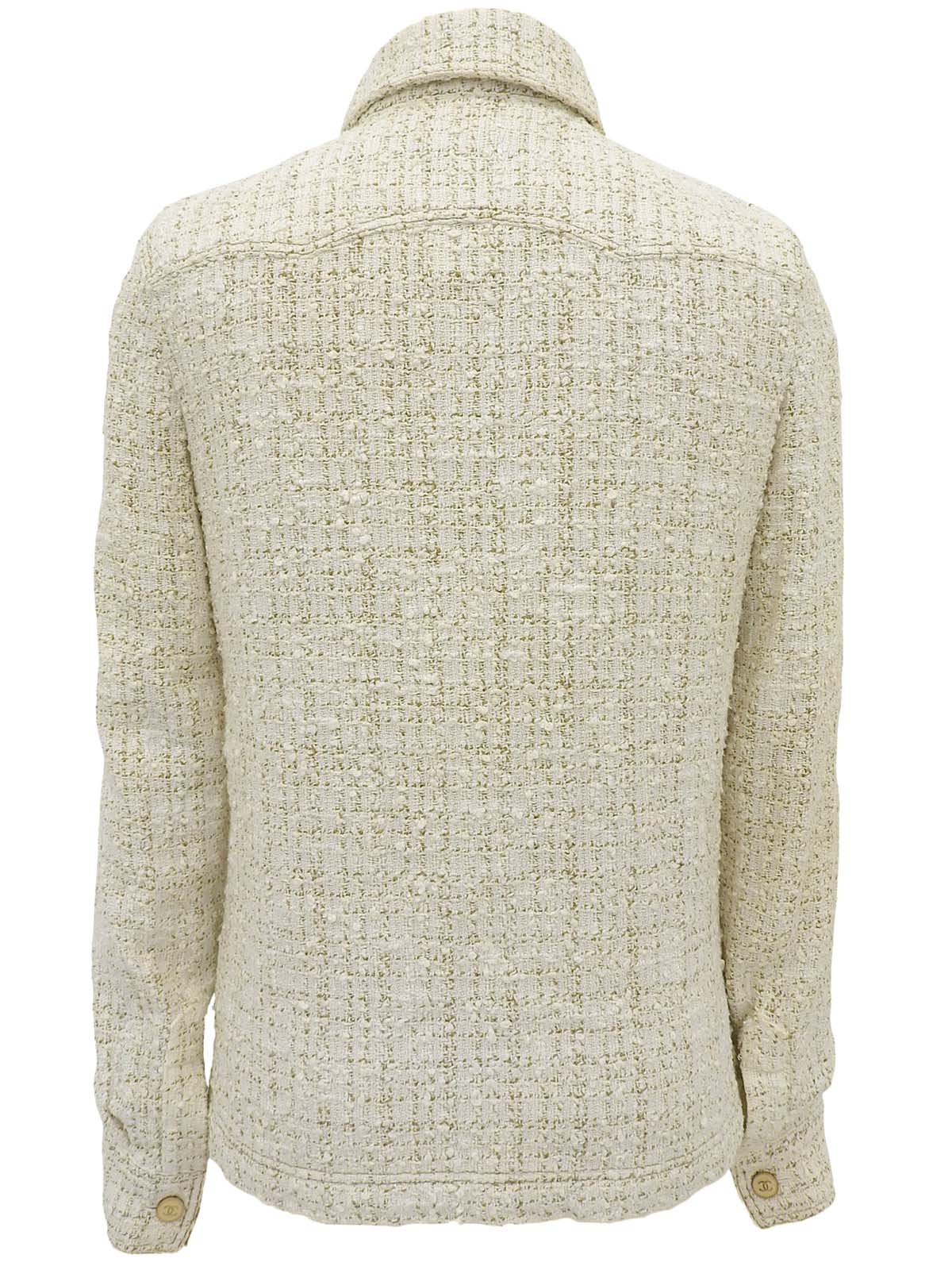 2001 Tweed CC Mark Button Jacket, Brown/Multi