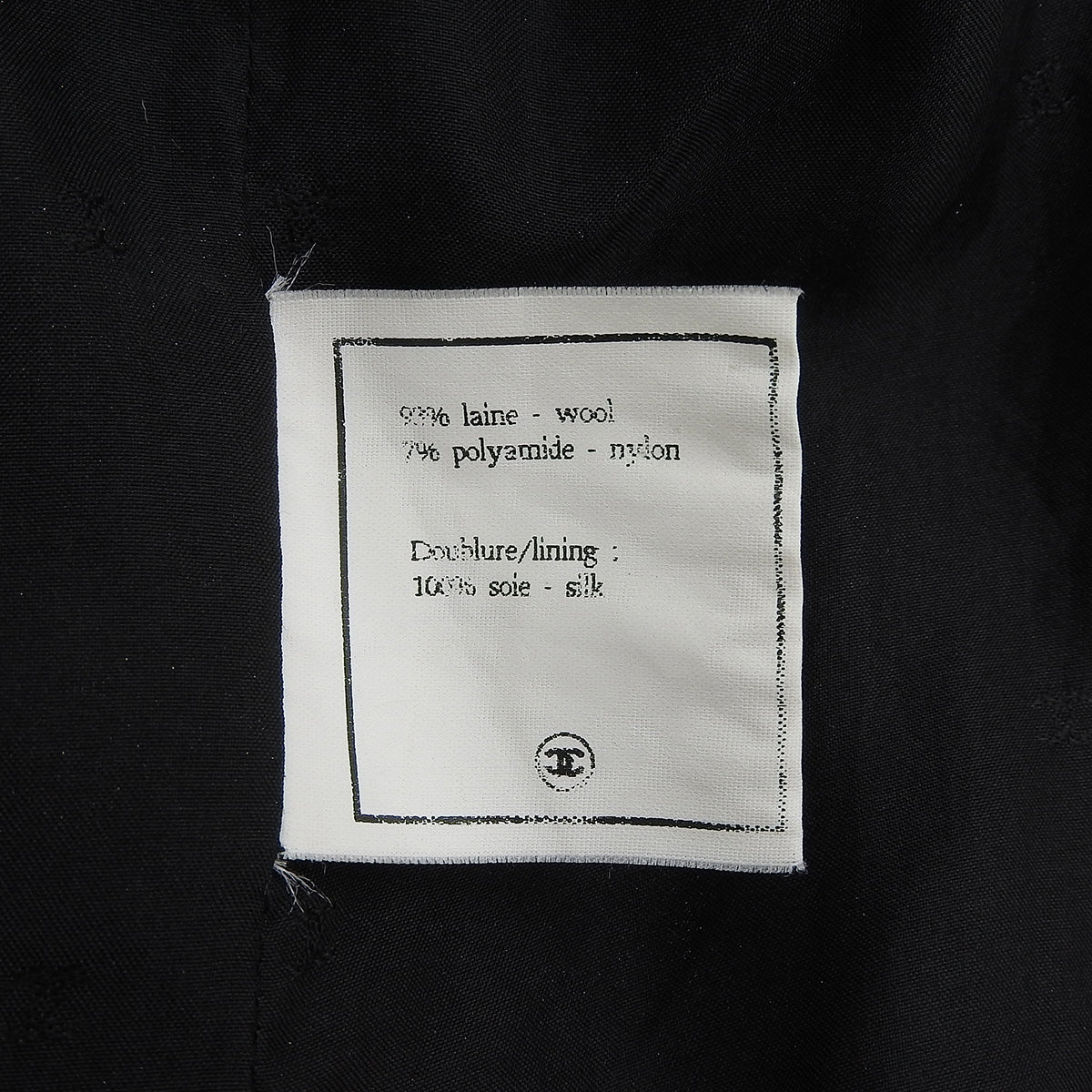 1994 Tweed CC Mark Button Jacket #38 Black/White