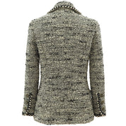 1994 Tweed CC Mark Button Jacket #38 Black/White