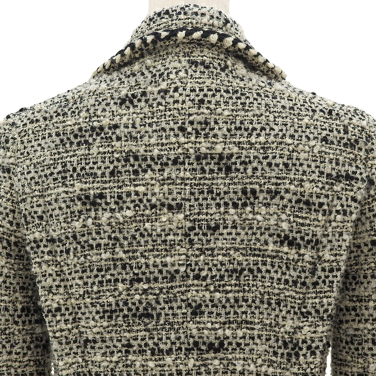 1994 Tweed CC Mark Button Jacket #38 Black/White