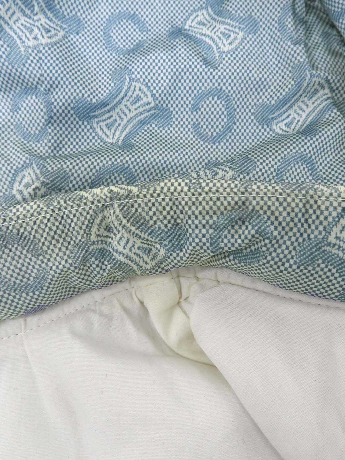 Cマカダムパターンベスト　アイスブルー