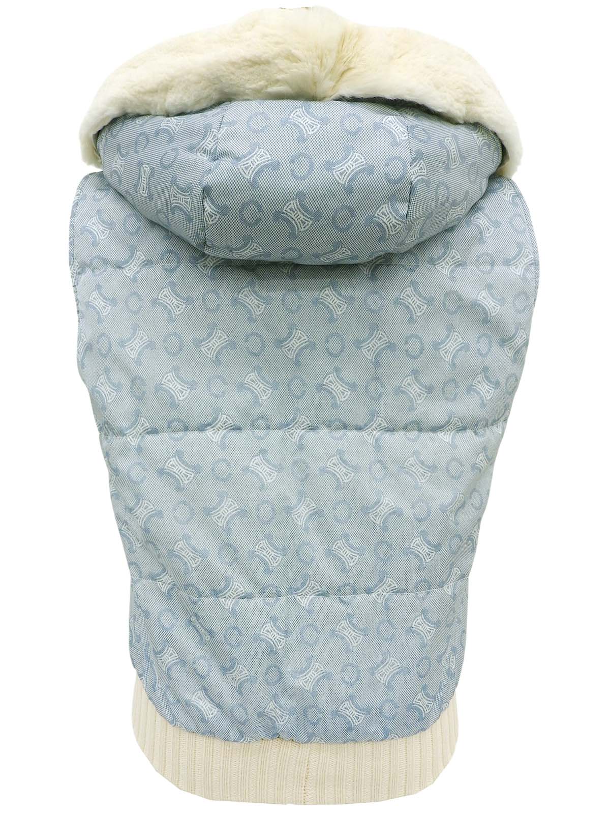 Cマカダムパターンベスト　アイスブルー