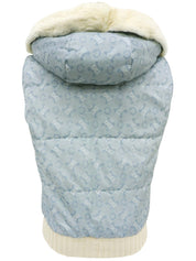 Cマカダムパターンベスト　アイスブルー