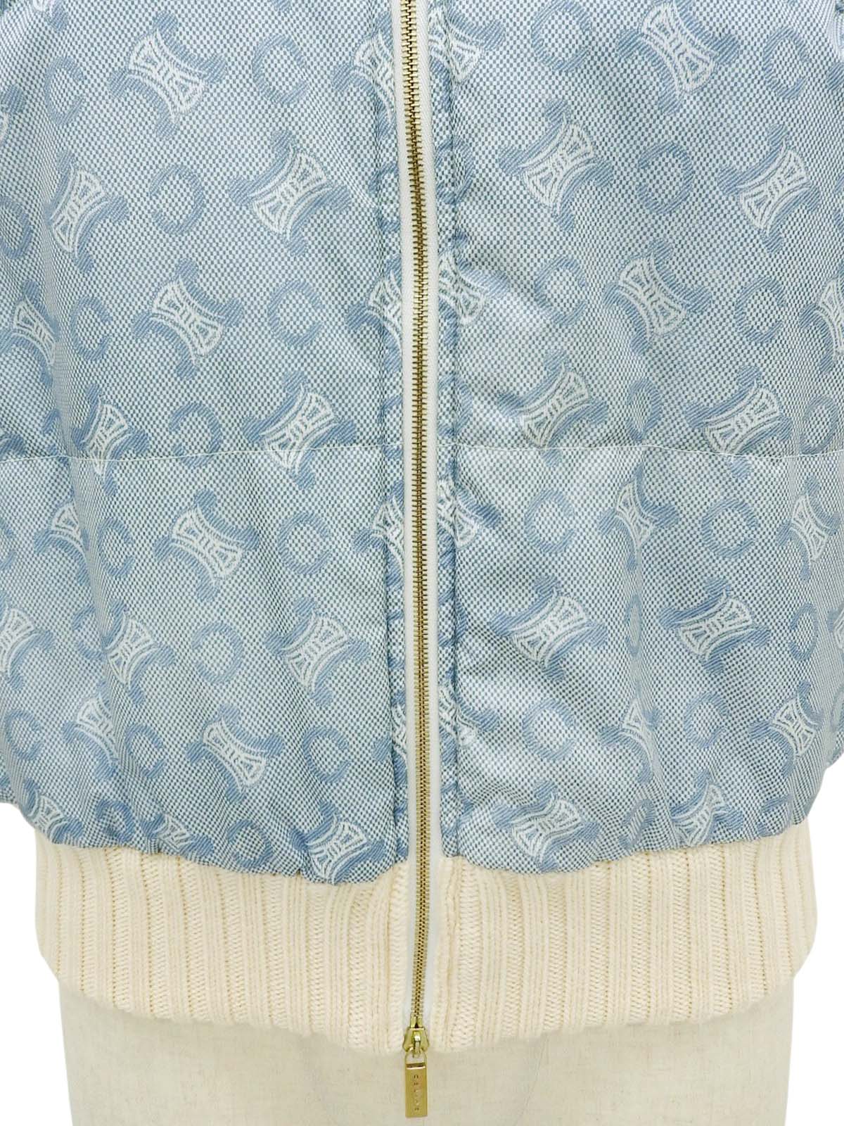 Cマカダムパターンベスト　アイスブルー