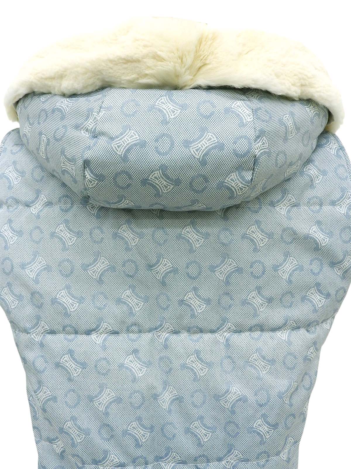 Cマカダムパターンベスト　アイスブルー