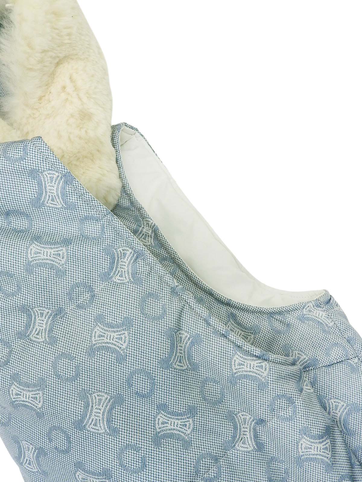 Cマカダムパターンベスト　アイスブルー