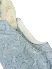 Cマカダムパターンベスト　アイスブルー