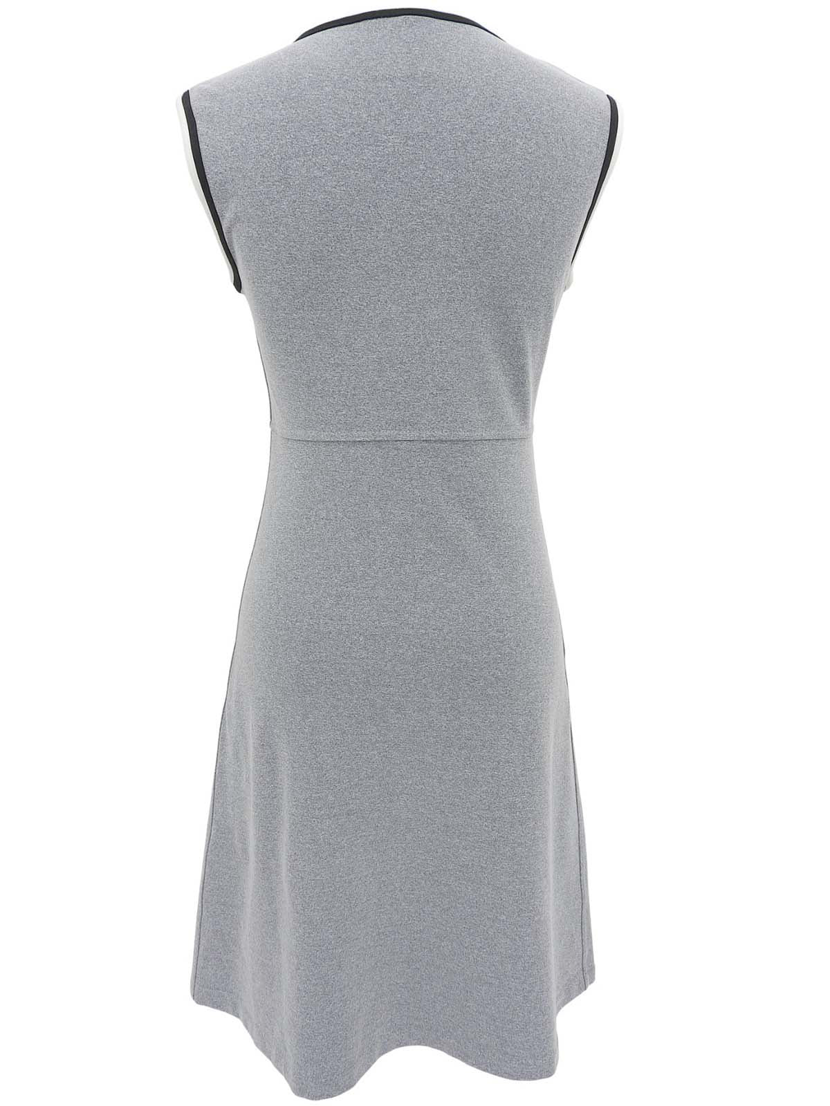 1998 CC mark embroidered sleeveless dress in gray