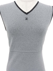 1998年製 CCマーク刺繍ノースリーブワンピース グレー