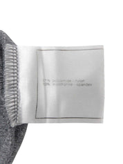 Trim Design CC Mark Stitch Short Sleeve Top in Gray