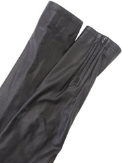 2009 Leather Trim Design Rider's Jacket Black