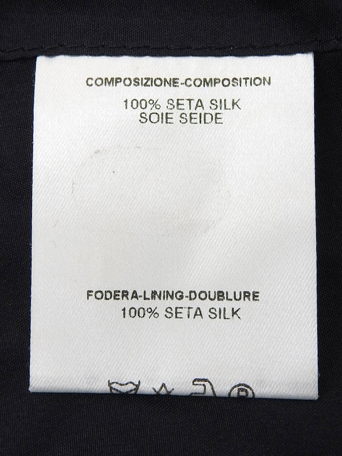 Silk Zip-Up Blouson in Black