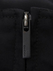 Silk Zip-Up Blouson in Black