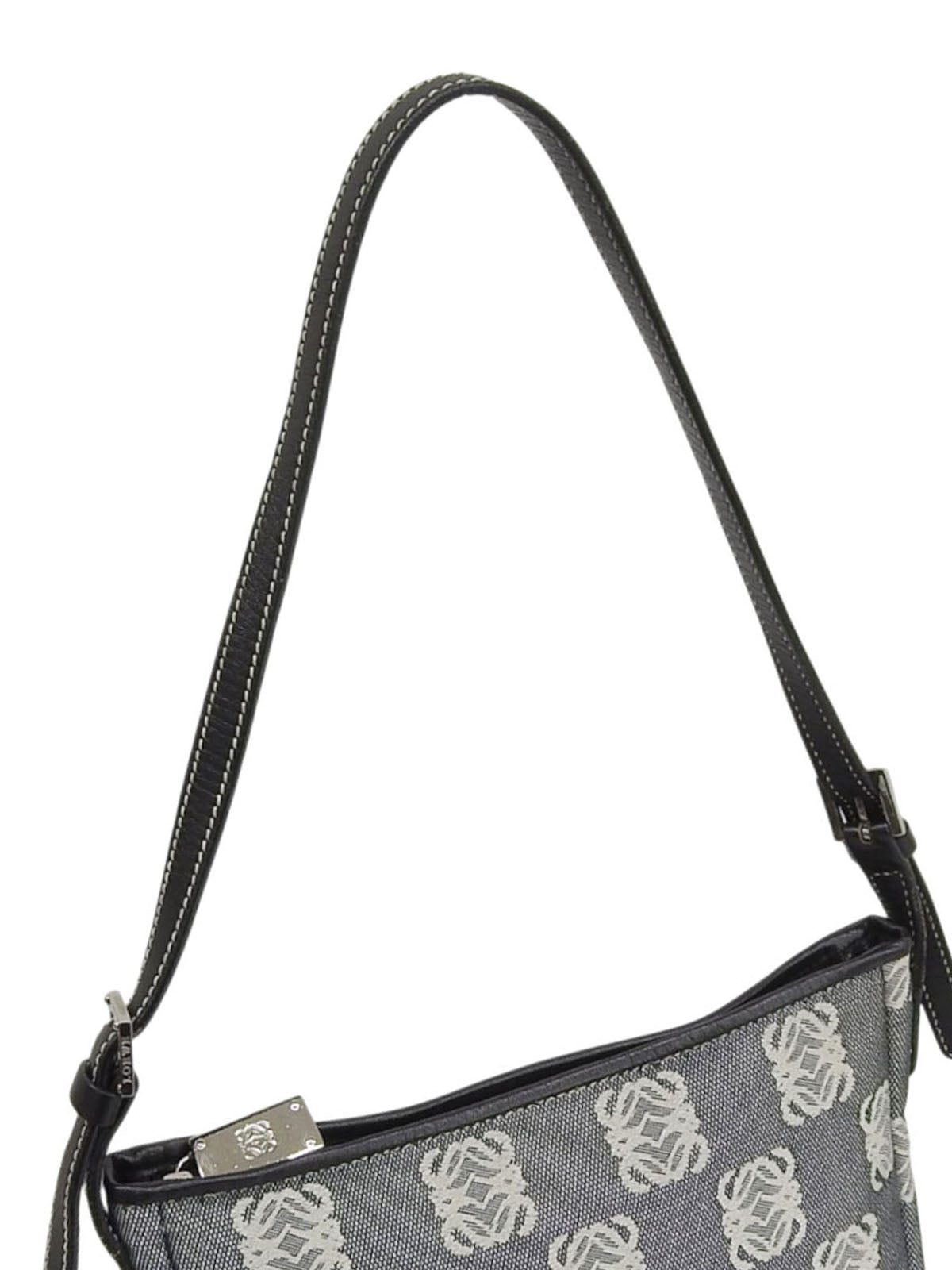Anagram Logo Shoulder Bag Navy