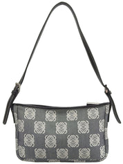 Anagram Logo Shoulder Bag Navy