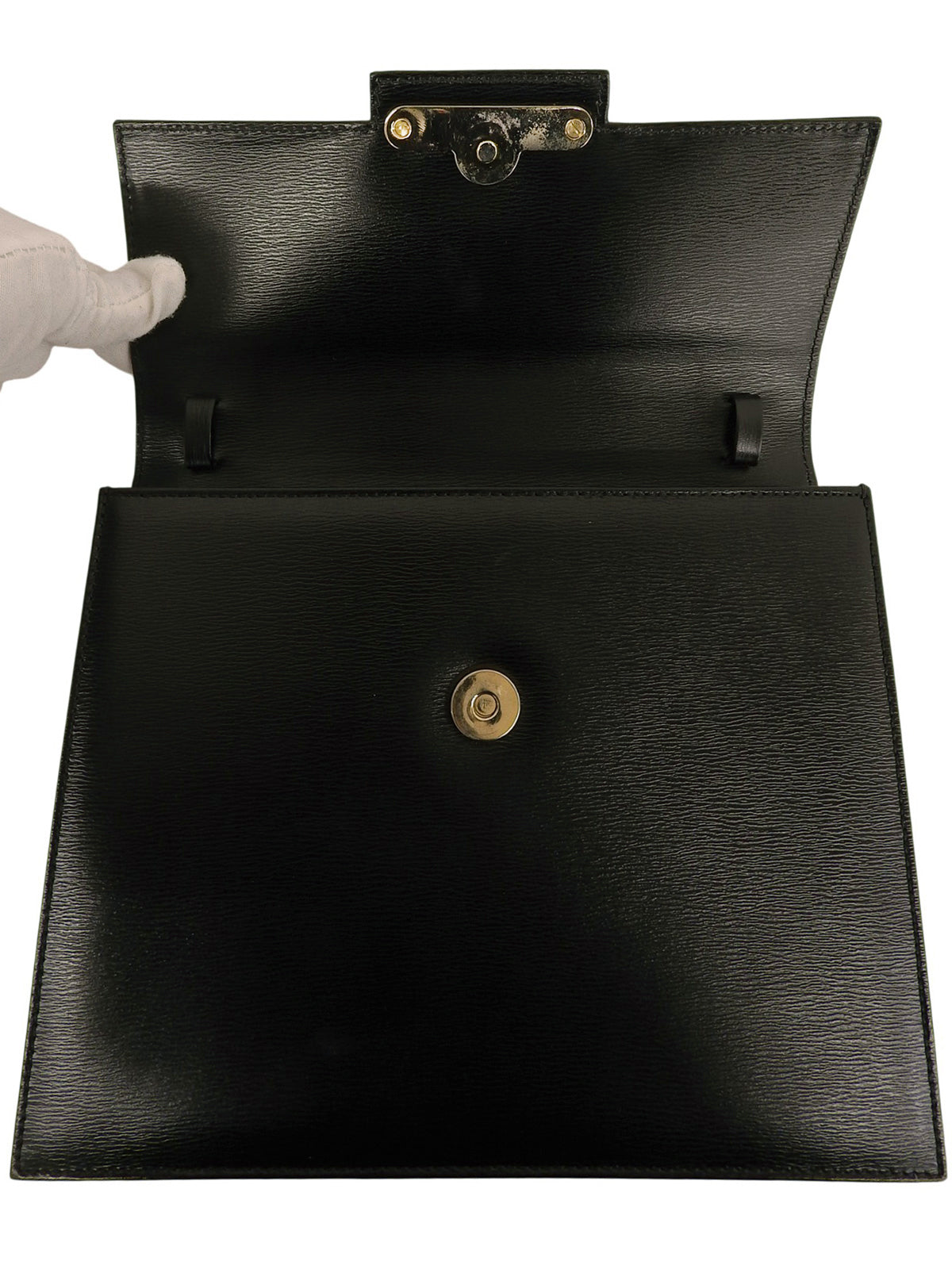 带Logo铭牌的黑色双向包