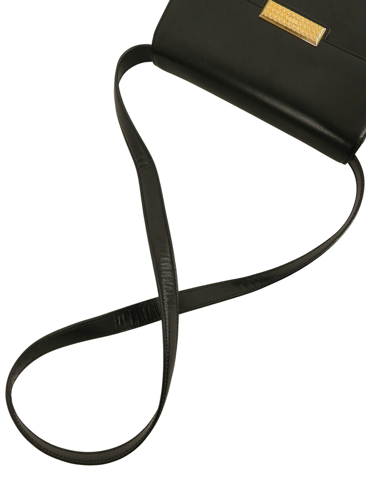 带Logo铭牌的黑色双向包