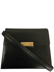 带Logo铭牌的黑色双向包