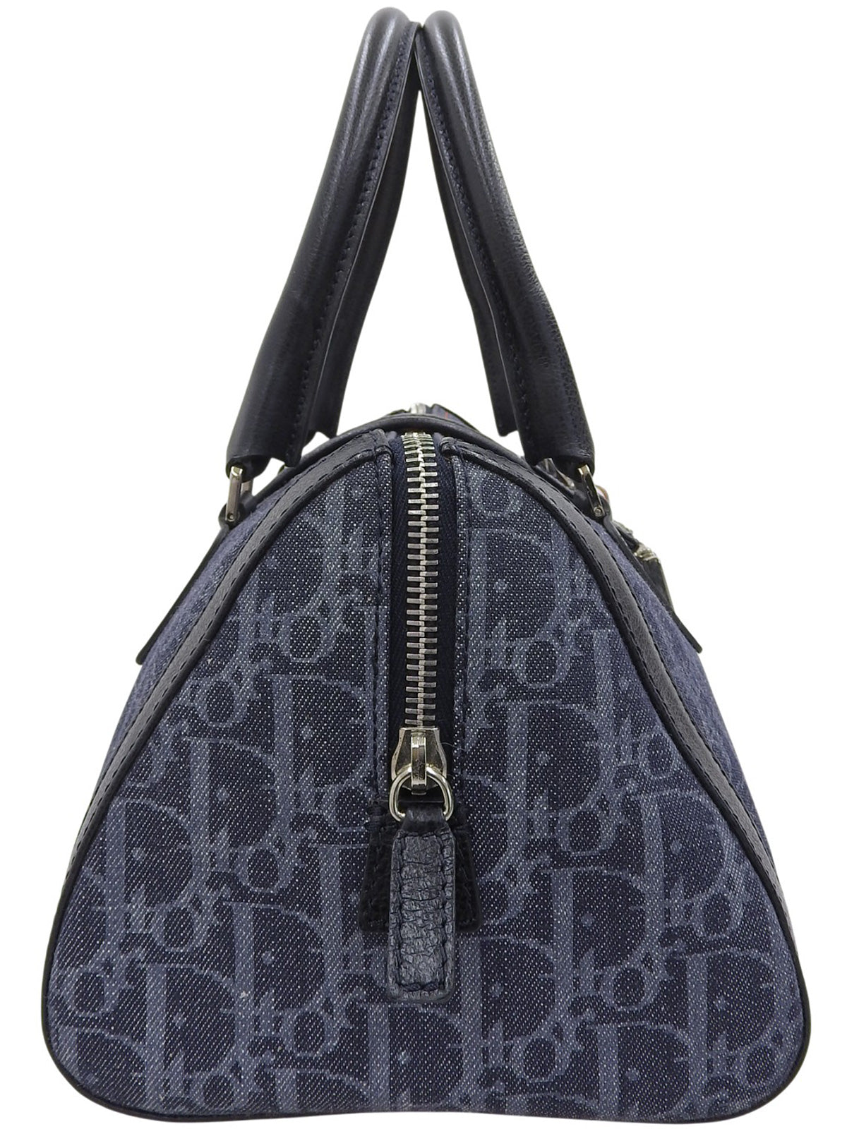 Flight Line Trotter 图案手提包，海军蓝/橙色