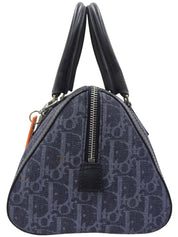 Flight Line Trotter 图案手提包，海军蓝/橙色