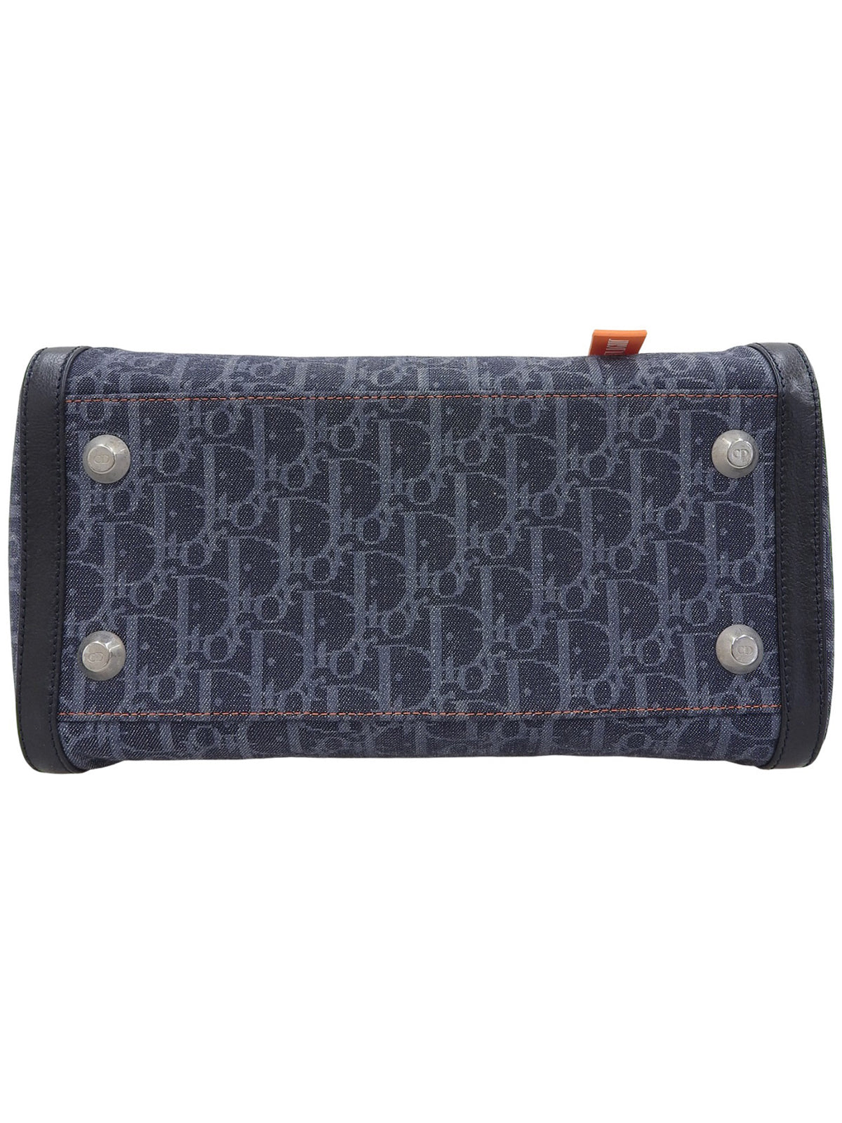 Flight Line Trotter 图案手提包，海军蓝/橙色