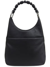 Maris Pearl Logo Plate One Shoulder Bag Black