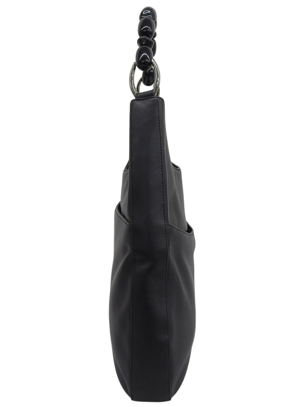 Maris Pearl Logo Plate One Shoulder Bag Black