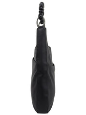 Maris Pearl Logo Plate One Shoulder Bag Black