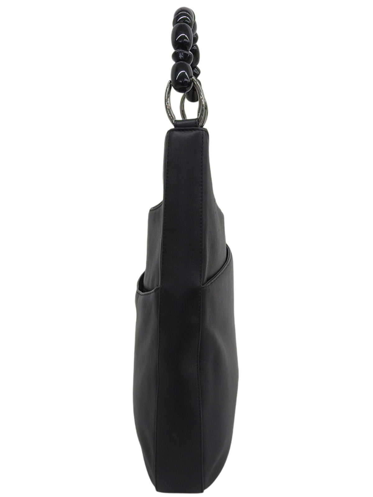 Maris Pearl Logo Plate One Shoulder Bag Black