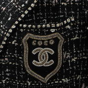 2005 Tweed CC Mark Emblem Patch Jacket #38 Black