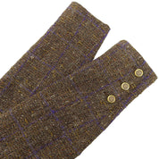 1994 Tweed Check Pattern CC Mark Button Jacket #42 Brown