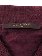 ロゴ刺繍ポロシャツ ボルドー