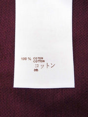 ロゴ刺繍ポロシャツ ボルドー