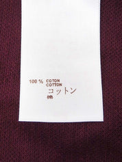 ロゴ刺繍ポロシャツ #L ボルドー